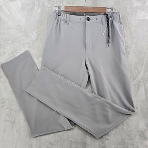 Chubbies Everywear Pants Mens Medium Gray Performance Stretch Chino Slim Fit